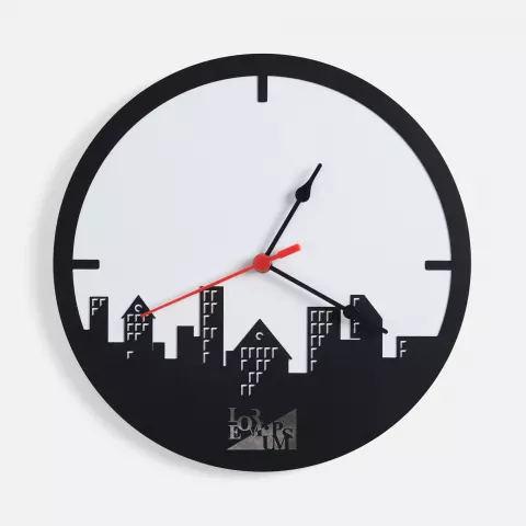 Лазерная гравировка: Часы «Города» — пример нанесения логотипа