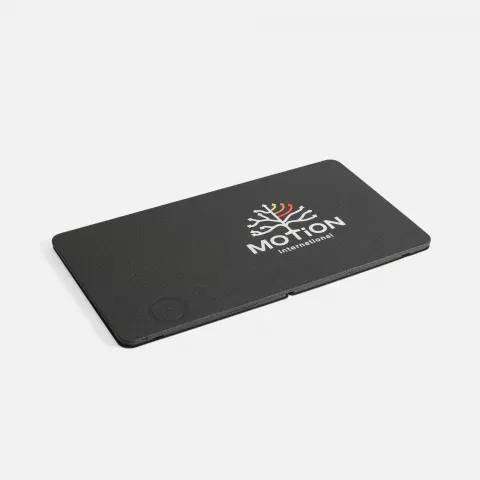 DTF-печать: Складной стол для ноутбука с беспроводной зарядкой Kickstand Table — пример нанесения логотипа