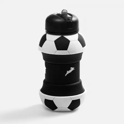 Тампопечать: Складная бутылка для воды Football Flex — пример нанесения логотипа