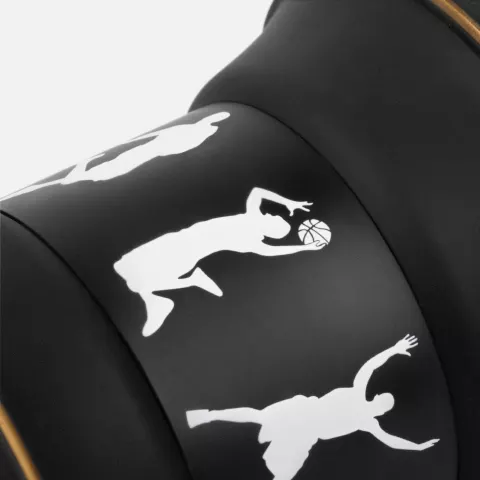Тампопечать: Складная бутылка для воды Basketball Flex — пример нанесения логотипа