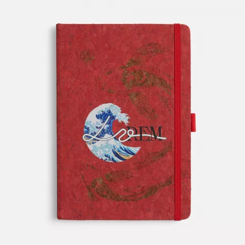 DTF-печать: Блокнот Cork County — пример нанесения логотипа