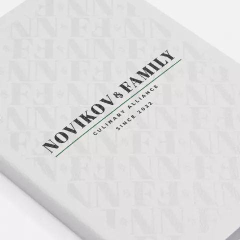 УФ-печать: Ежедневник Lafite — пример нанесения логотипа