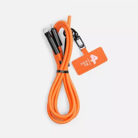 Тампопечать: Кабель-ланьярд energyFlex Power Delivery 60 Вт — пример нанесения логотипа