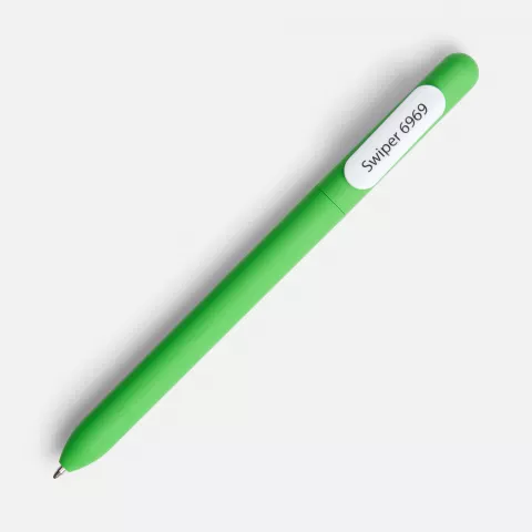 Тампопечать: Ручка шариковая Swiper Soft Touch на заказ — пример нанесения логотипа