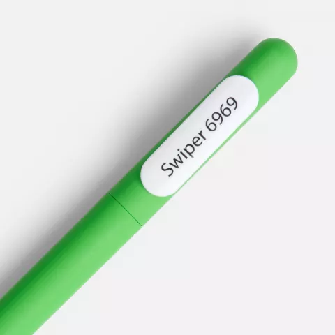 Тампопечать: Ручка шариковая Swiper Soft Touch на заказ — пример нанесения логотипа